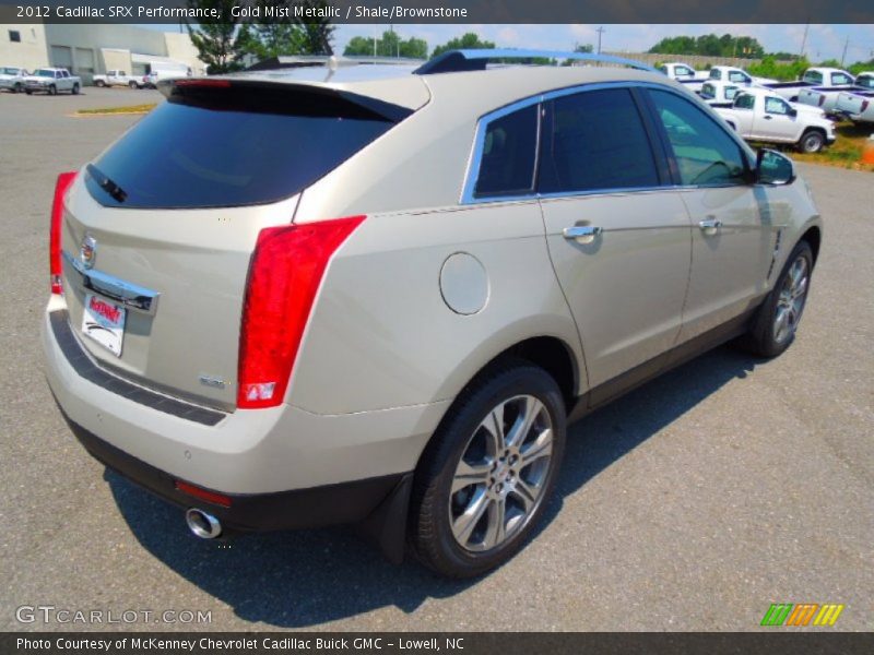 Gold Mist Metallic / Shale/Brownstone 2012 Cadillac SRX Performance