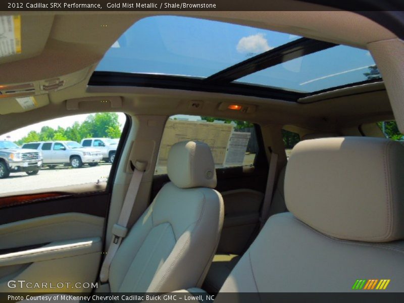 Gold Mist Metallic / Shale/Brownstone 2012 Cadillac SRX Performance