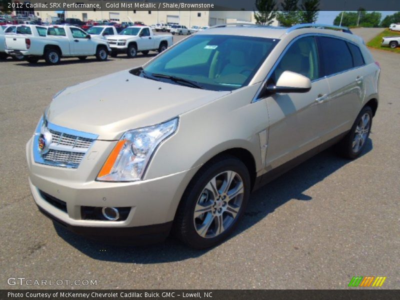 Gold Mist Metallic / Shale/Brownstone 2012 Cadillac SRX Performance