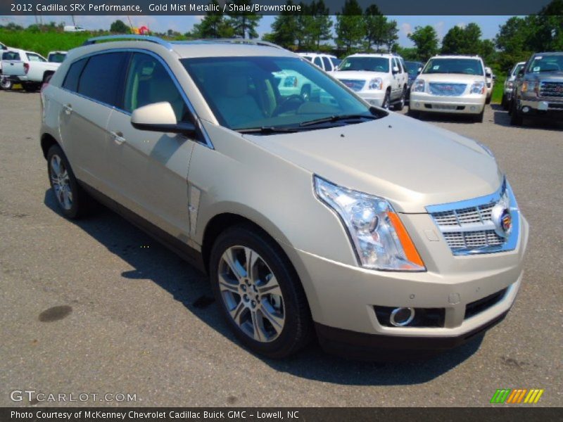 Gold Mist Metallic / Shale/Brownstone 2012 Cadillac SRX Performance