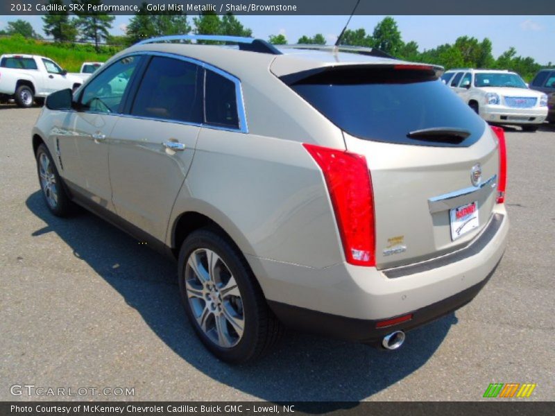 Gold Mist Metallic / Shale/Brownstone 2012 Cadillac SRX Performance