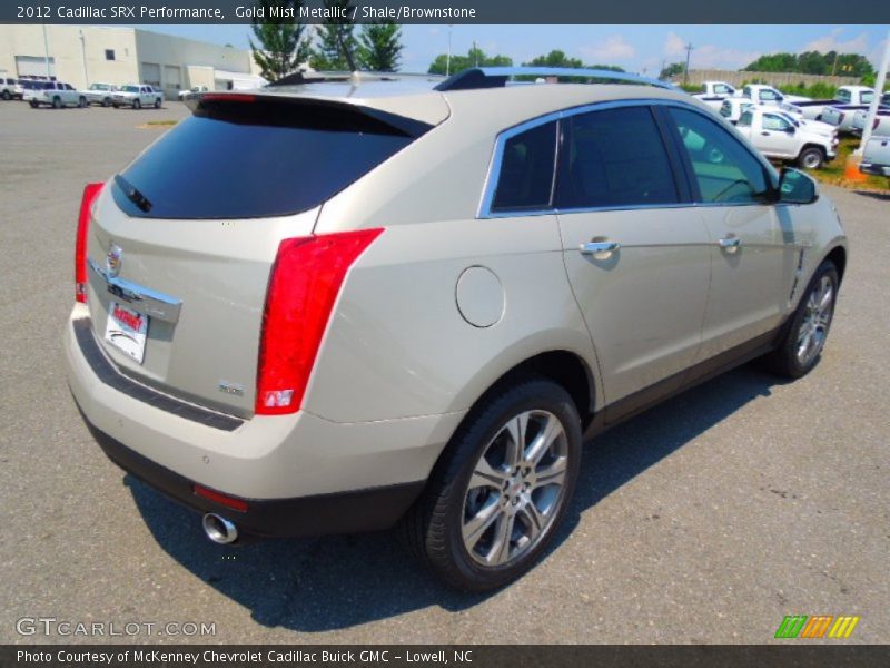 Gold Mist Metallic / Shale/Brownstone 2012 Cadillac SRX Performance