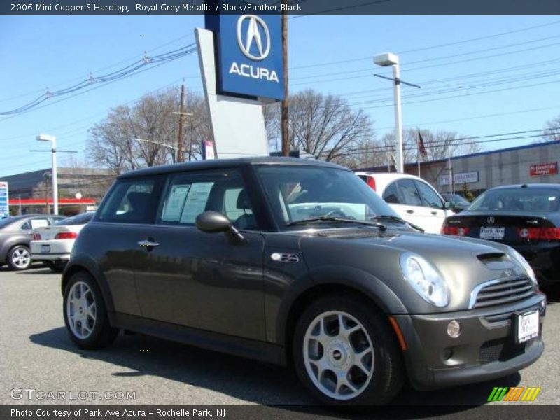 Royal Grey Metallic / Black/Panther Black 2006 Mini Cooper S Hardtop