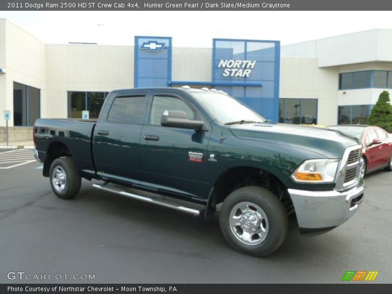 Hunter Green Pearl / Dark Slate/Medium Graystone 2011 Dodge Ram 2500 HD ST Crew Cab 4x4
