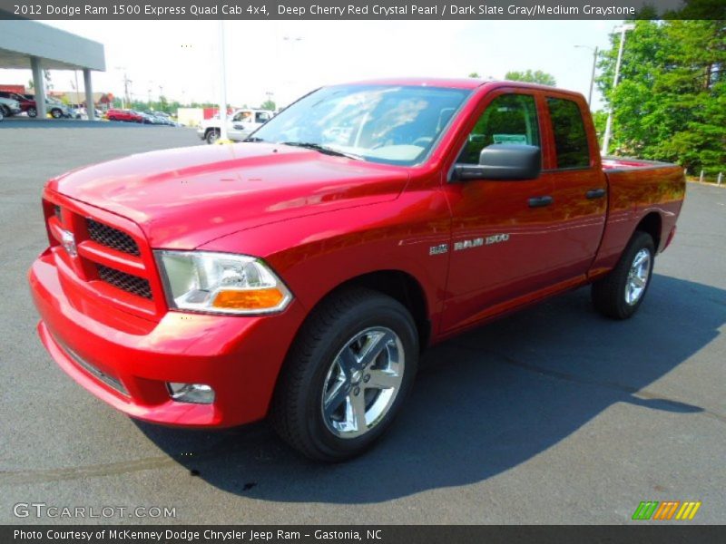Deep Cherry Red Crystal Pearl / Dark Slate Gray/Medium Graystone 2012 Dodge Ram 1500 Express Quad Cab 4x4