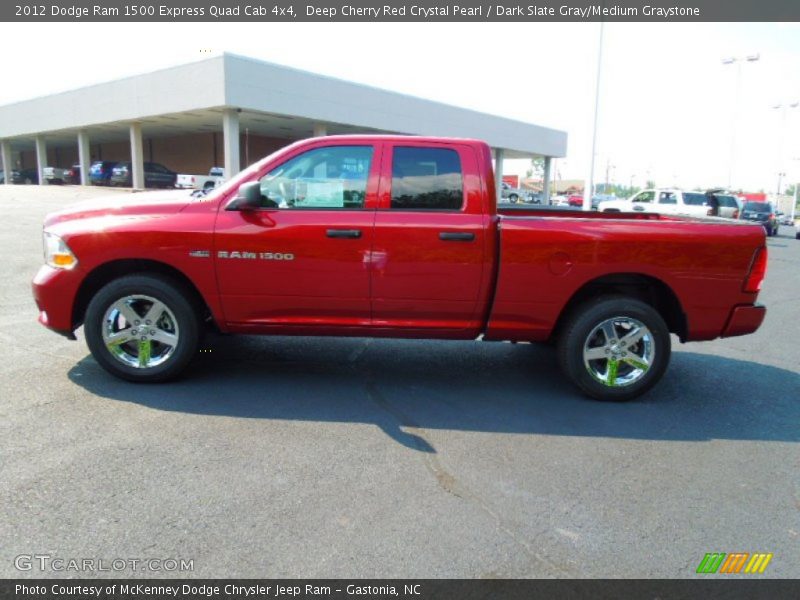 Deep Cherry Red Crystal Pearl / Dark Slate Gray/Medium Graystone 2012 Dodge Ram 1500 Express Quad Cab 4x4