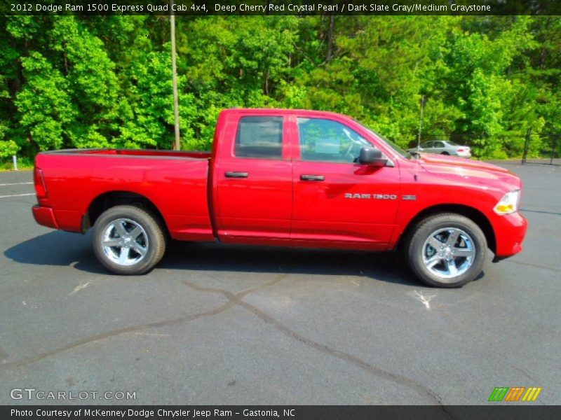  2012 Ram 1500 Express Quad Cab 4x4 Deep Cherry Red Crystal Pearl