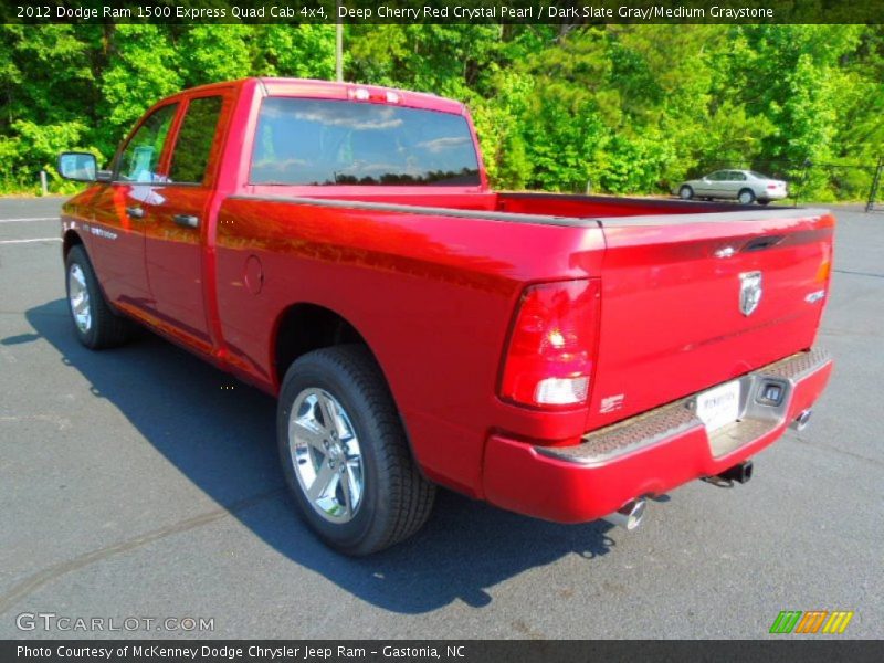 Deep Cherry Red Crystal Pearl / Dark Slate Gray/Medium Graystone 2012 Dodge Ram 1500 Express Quad Cab 4x4