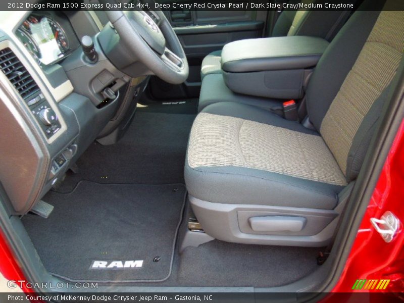 Deep Cherry Red Crystal Pearl / Dark Slate Gray/Medium Graystone 2012 Dodge Ram 1500 Express Quad Cab 4x4