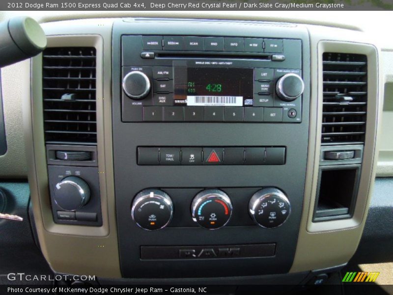 Controls of 2012 Ram 1500 Express Quad Cab 4x4