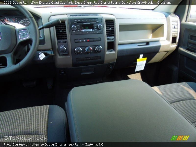 Deep Cherry Red Crystal Pearl / Dark Slate Gray/Medium Graystone 2012 Dodge Ram 1500 Express Quad Cab 4x4