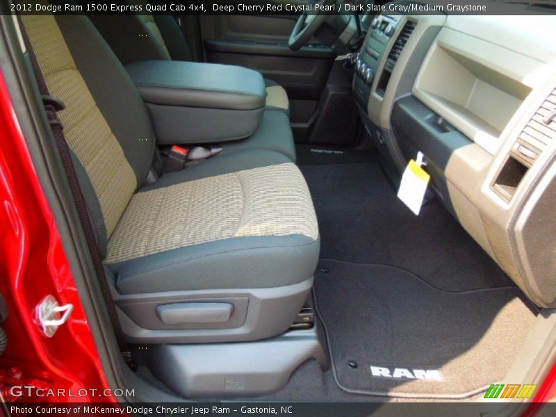 Deep Cherry Red Crystal Pearl / Dark Slate Gray/Medium Graystone 2012 Dodge Ram 1500 Express Quad Cab 4x4