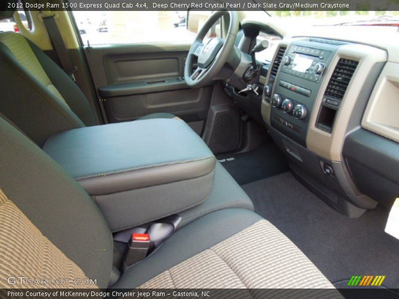 Deep Cherry Red Crystal Pearl / Dark Slate Gray/Medium Graystone 2012 Dodge Ram 1500 Express Quad Cab 4x4