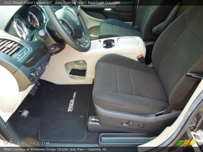 Dark Charcoal Pearl / Black/Light Graystone 2012 Dodge Grand Caravan SXT