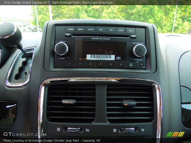 Dark Charcoal Pearl / Black/Light Graystone 2012 Dodge Grand Caravan SXT