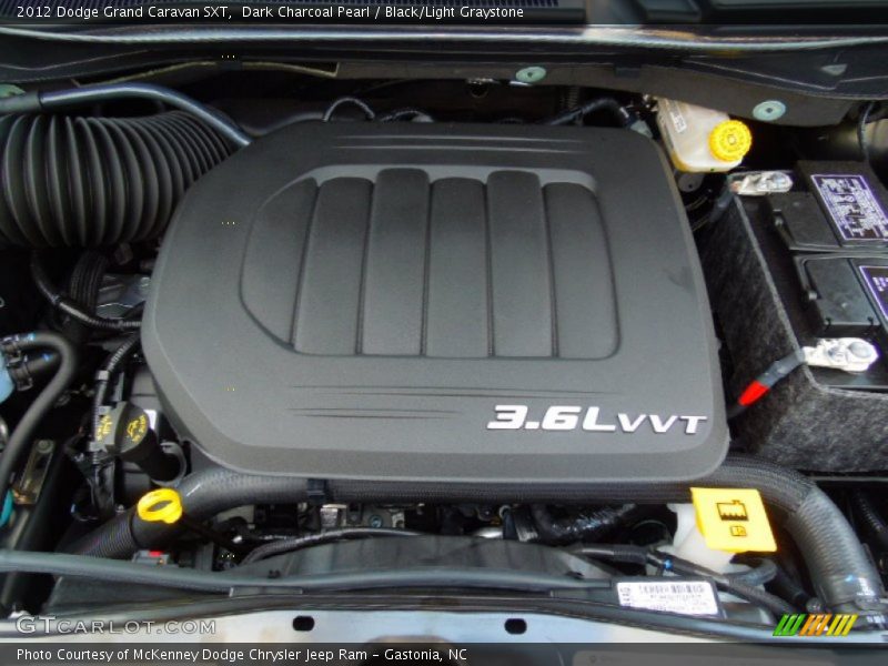 Dark Charcoal Pearl / Black/Light Graystone 2012 Dodge Grand Caravan SXT