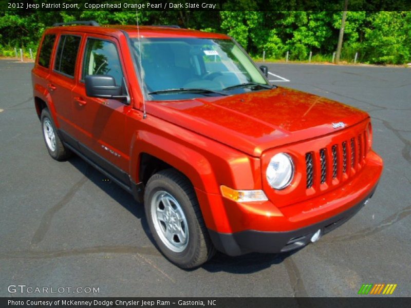 Copperhead Orange Pearl / Dark Slate Gray 2012 Jeep Patriot Sport