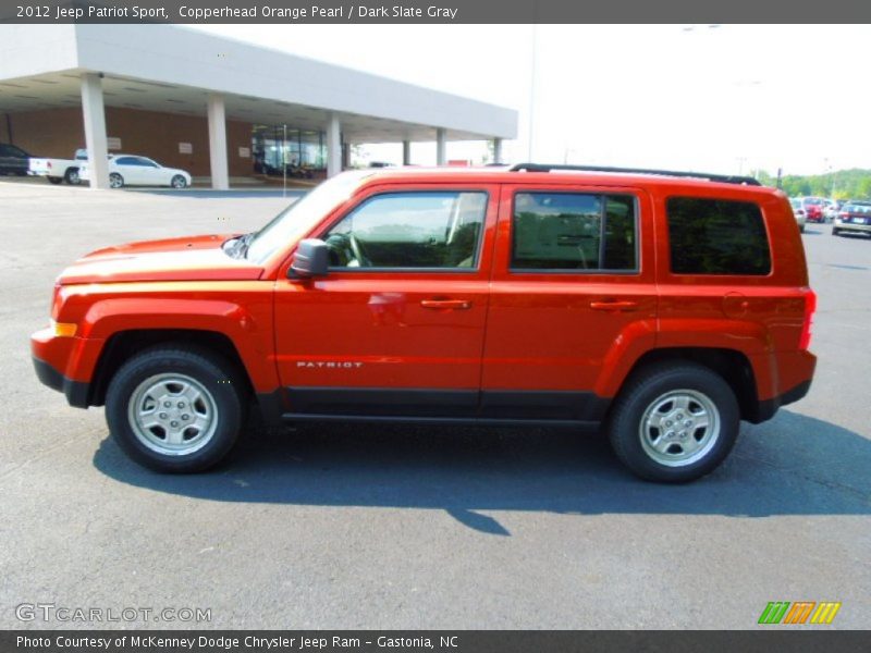 Copperhead Orange Pearl / Dark Slate Gray 2012 Jeep Patriot Sport