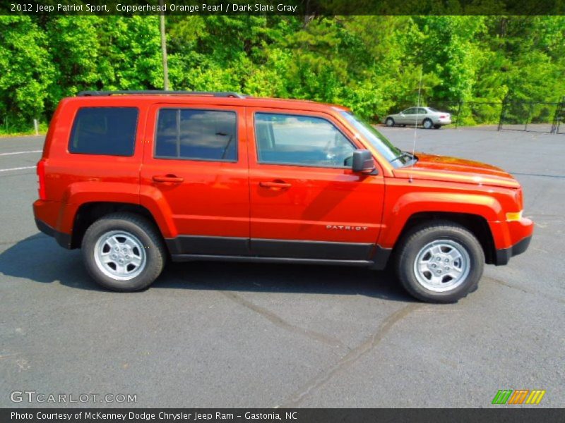 Copperhead Orange Pearl / Dark Slate Gray 2012 Jeep Patriot Sport