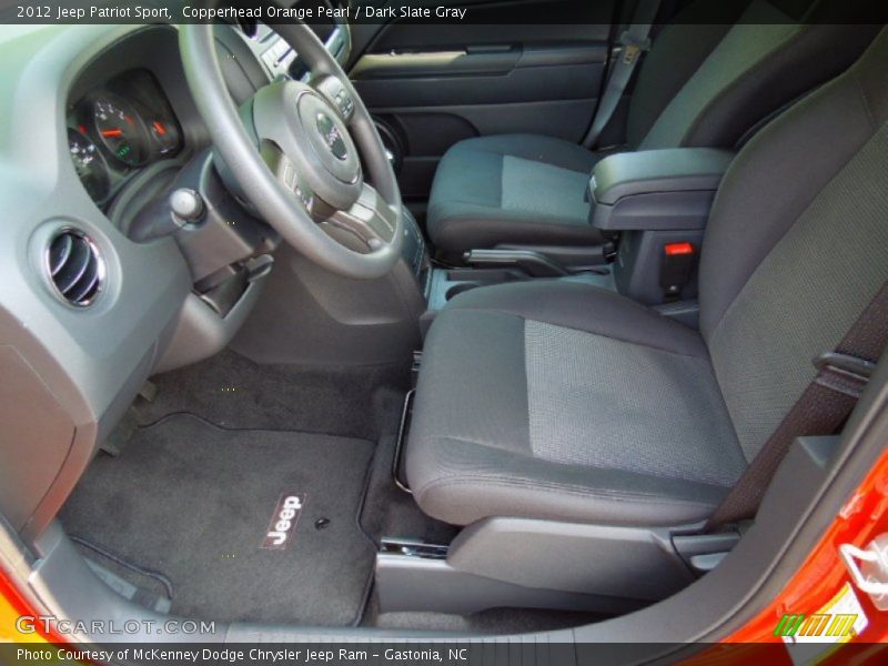 Copperhead Orange Pearl / Dark Slate Gray 2012 Jeep Patriot Sport