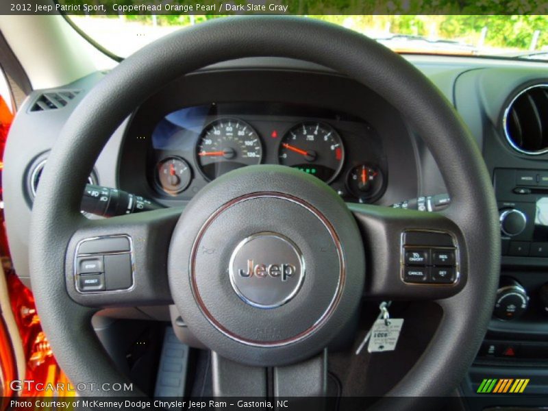 Copperhead Orange Pearl / Dark Slate Gray 2012 Jeep Patriot Sport