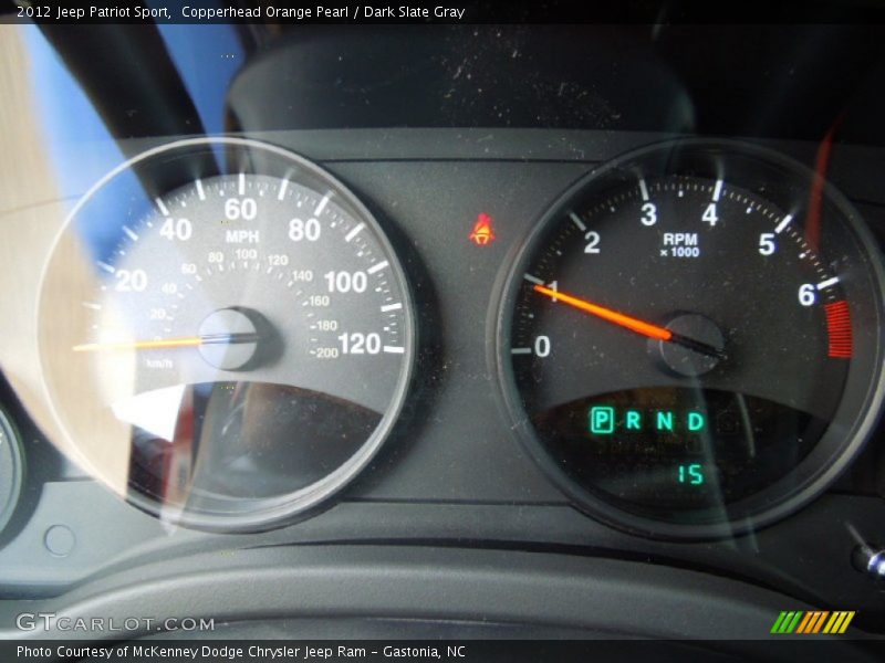 Copperhead Orange Pearl / Dark Slate Gray 2012 Jeep Patriot Sport