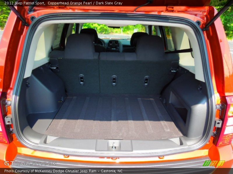 Copperhead Orange Pearl / Dark Slate Gray 2012 Jeep Patriot Sport