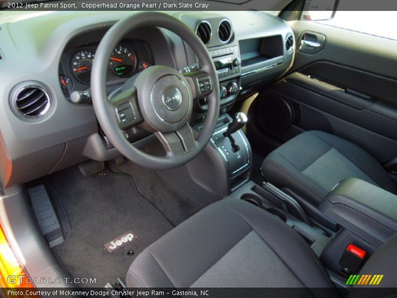 Copperhead Orange Pearl / Dark Slate Gray 2012 Jeep Patriot Sport