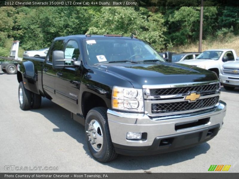 Black / Ebony 2012 Chevrolet Silverado 3500HD LTZ Crew Cab 4x4 Dually