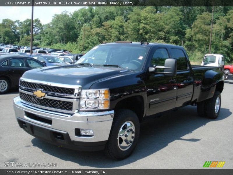 Black / Ebony 2012 Chevrolet Silverado 3500HD LTZ Crew Cab 4x4 Dually
