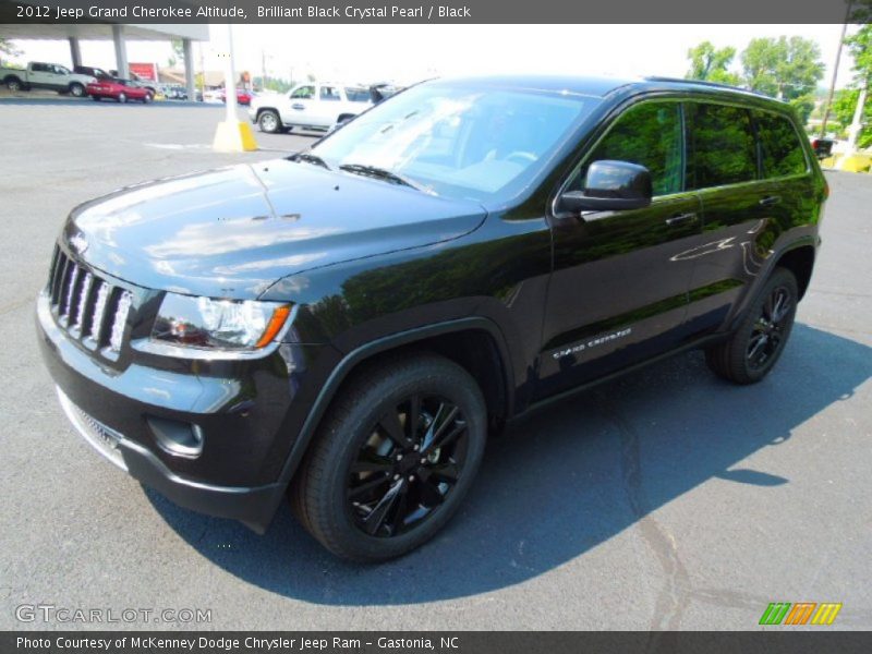 Brilliant Black Crystal Pearl / Black 2012 Jeep Grand Cherokee Altitude