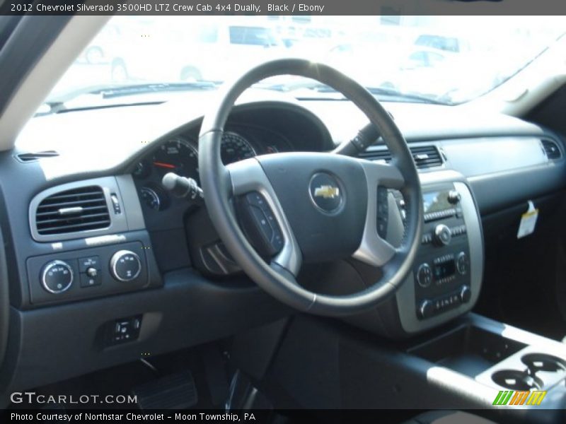 Black / Ebony 2012 Chevrolet Silverado 3500HD LTZ Crew Cab 4x4 Dually