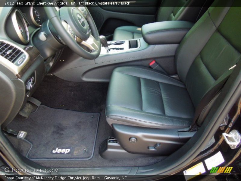 Brilliant Black Crystal Pearl / Black 2012 Jeep Grand Cherokee Altitude