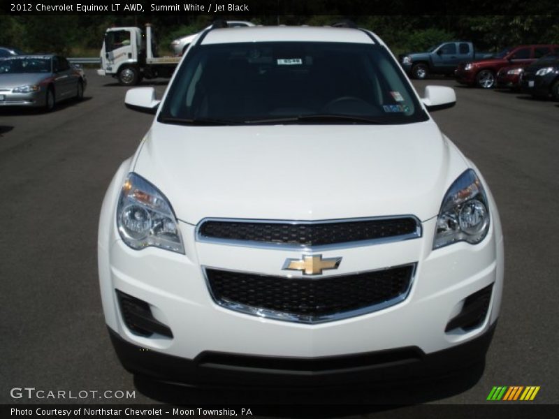 Summit White / Jet Black 2012 Chevrolet Equinox LT AWD