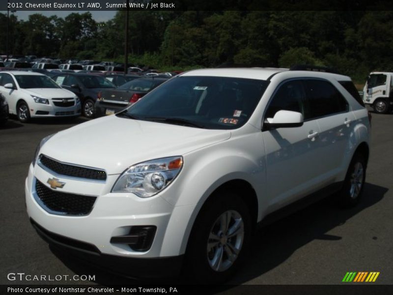Summit White / Jet Black 2012 Chevrolet Equinox LT AWD
