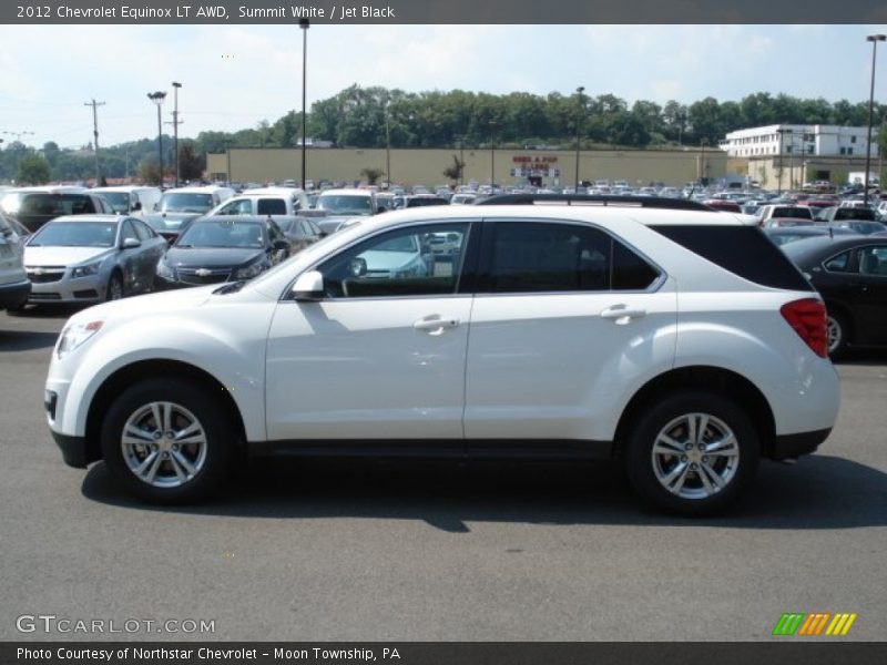 Summit White / Jet Black 2012 Chevrolet Equinox LT AWD
