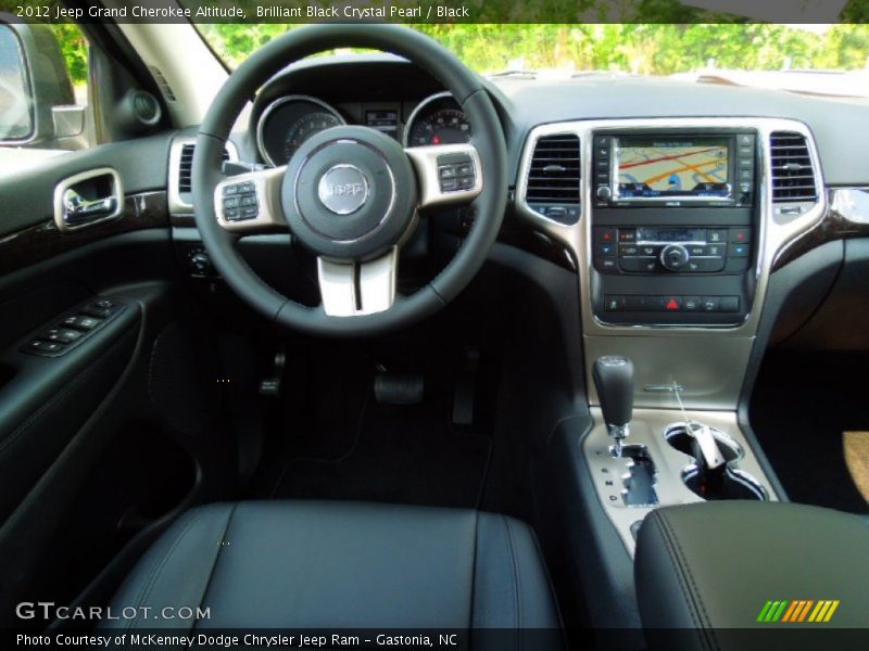 Brilliant Black Crystal Pearl / Black 2012 Jeep Grand Cherokee Altitude