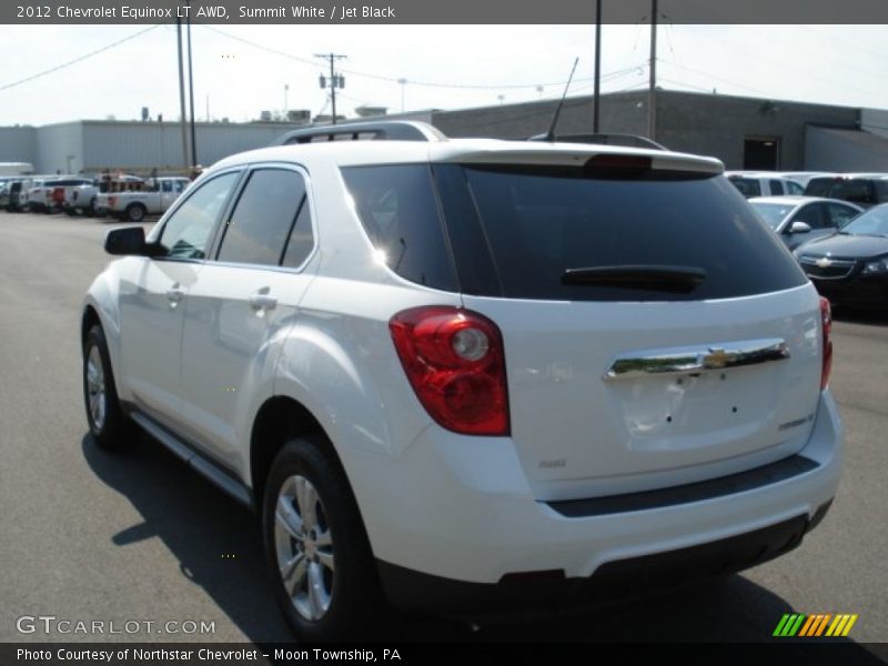 Summit White / Jet Black 2012 Chevrolet Equinox LT AWD