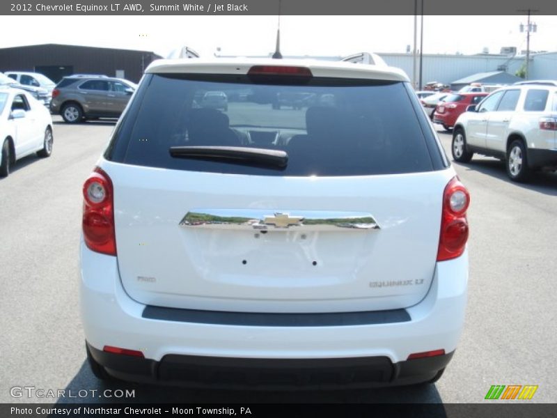 Summit White / Jet Black 2012 Chevrolet Equinox LT AWD