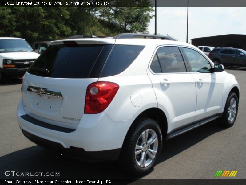 Summit White / Jet Black 2012 Chevrolet Equinox LT AWD