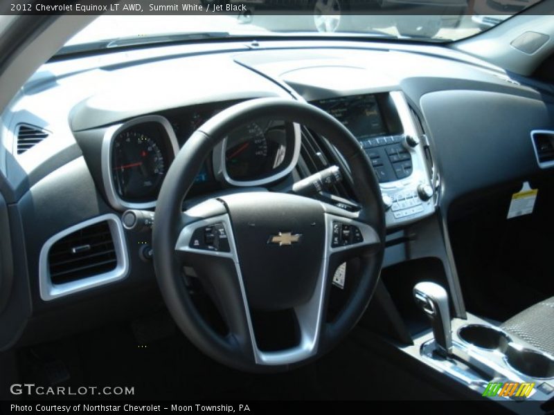 Summit White / Jet Black 2012 Chevrolet Equinox LT AWD