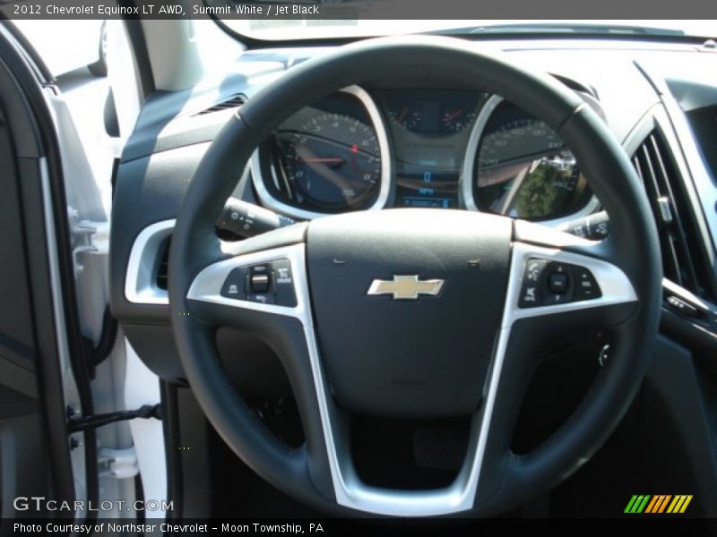 Summit White / Jet Black 2012 Chevrolet Equinox LT AWD