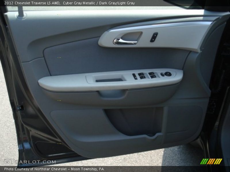 Cyber Gray Metallic / Dark Gray/Light Gray 2012 Chevrolet Traverse LS AWD