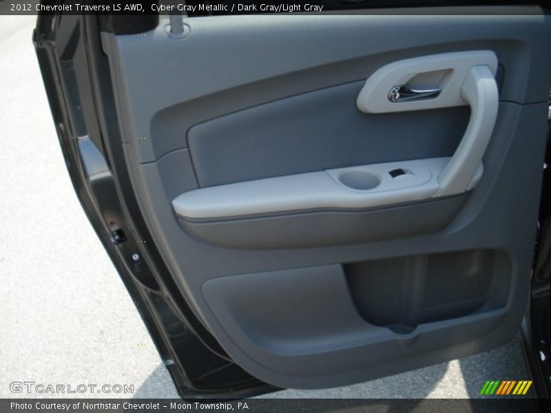 Cyber Gray Metallic / Dark Gray/Light Gray 2012 Chevrolet Traverse LS AWD