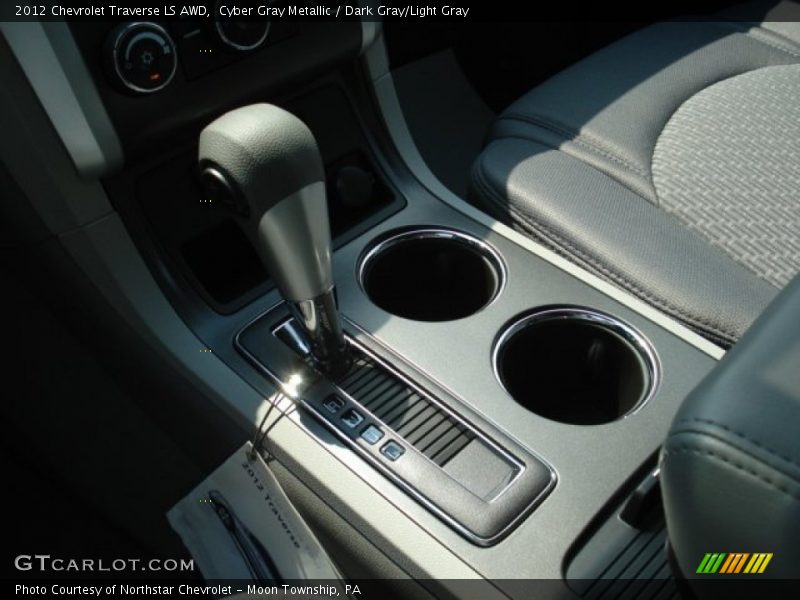 Cyber Gray Metallic / Dark Gray/Light Gray 2012 Chevrolet Traverse LS AWD