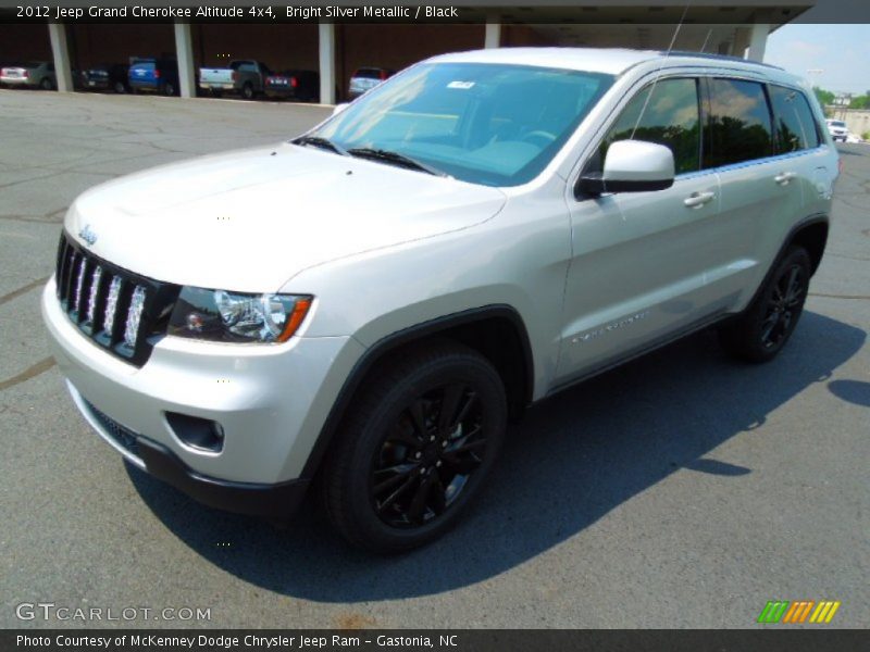 Bright Silver Metallic / Black 2012 Jeep Grand Cherokee Altitude 4x4