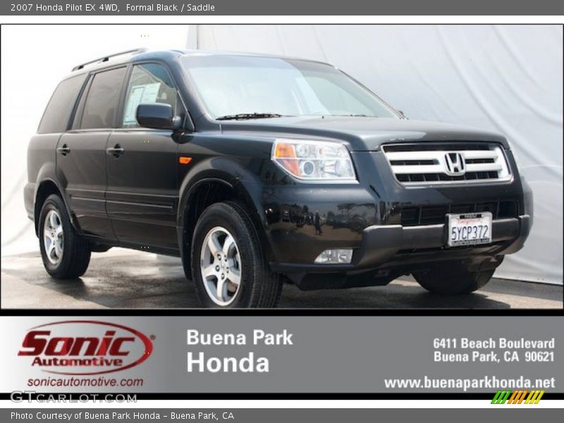 Formal Black / Saddle 2007 Honda Pilot EX 4WD