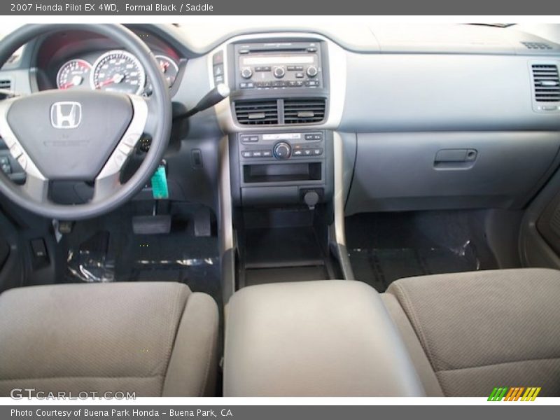 Formal Black / Saddle 2007 Honda Pilot EX 4WD