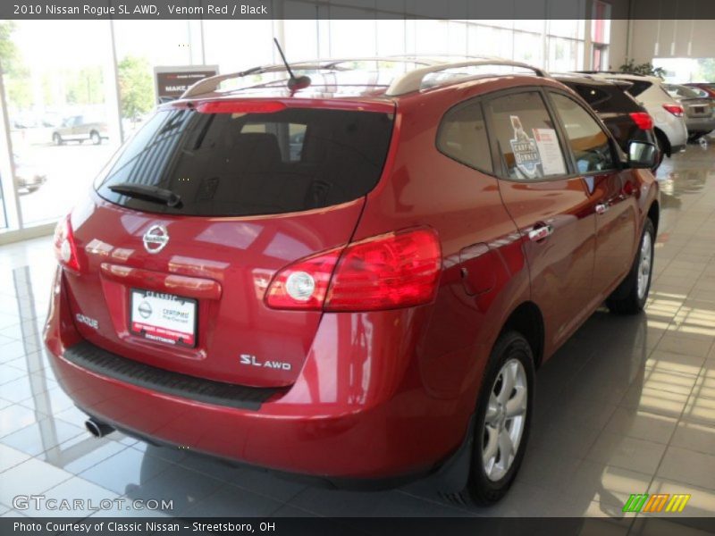 Venom Red / Black 2010 Nissan Rogue SL AWD
