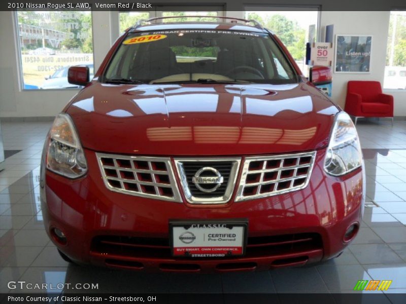 Venom Red / Black 2010 Nissan Rogue SL AWD